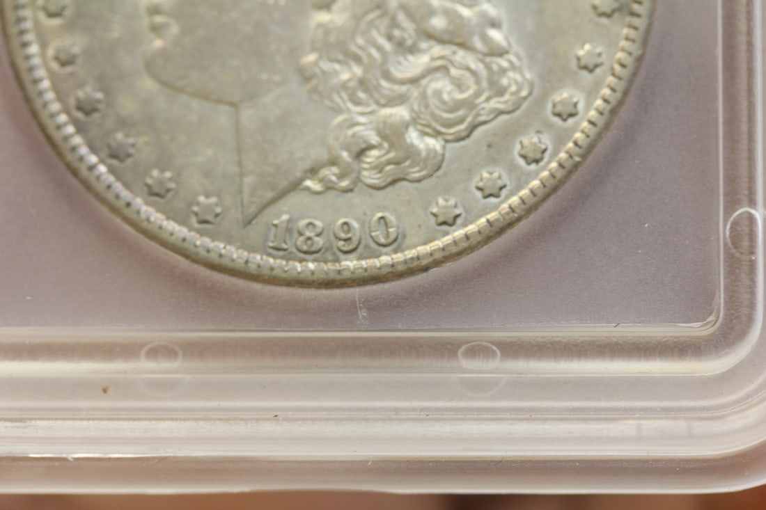 ICG Graded 1890-S Morgan Silver Dollar - 4