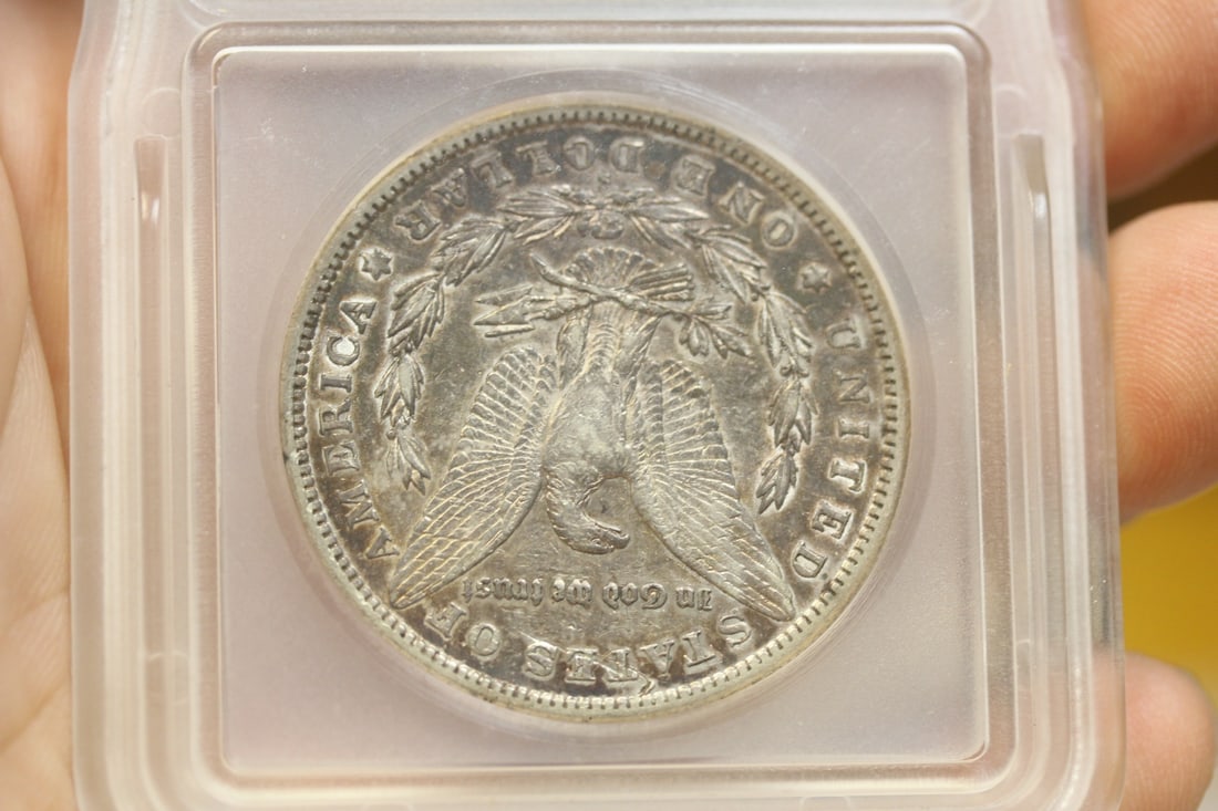 ICG Graded 1890-S Morgan Silver Dollar - 5