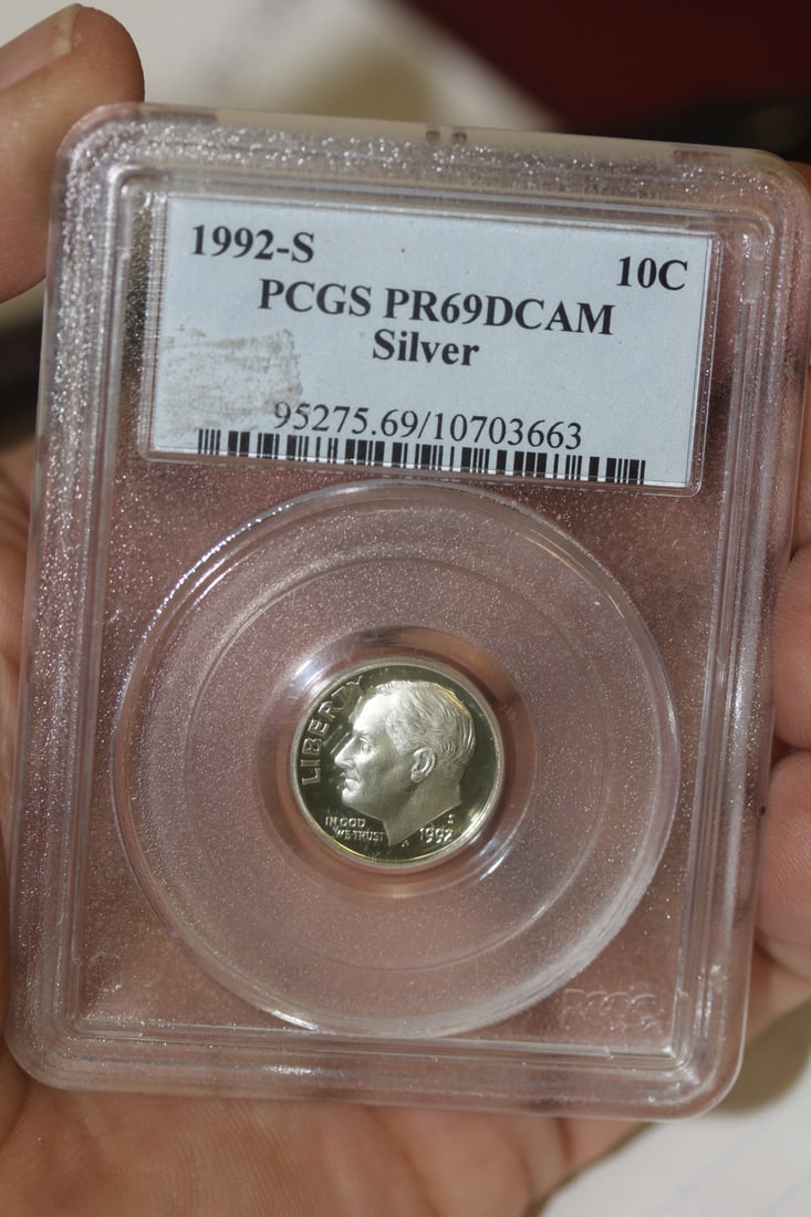 PCGS Graded 1992-S Silver Dime (1 of 4)