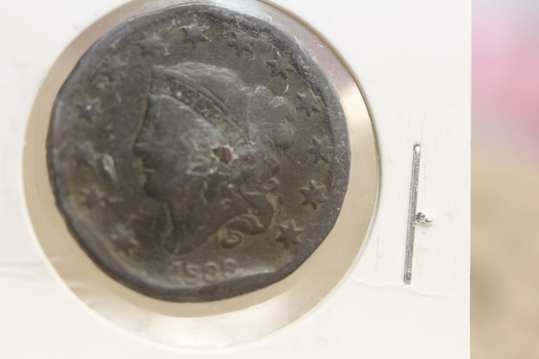 1833 Large Cent: as shown
