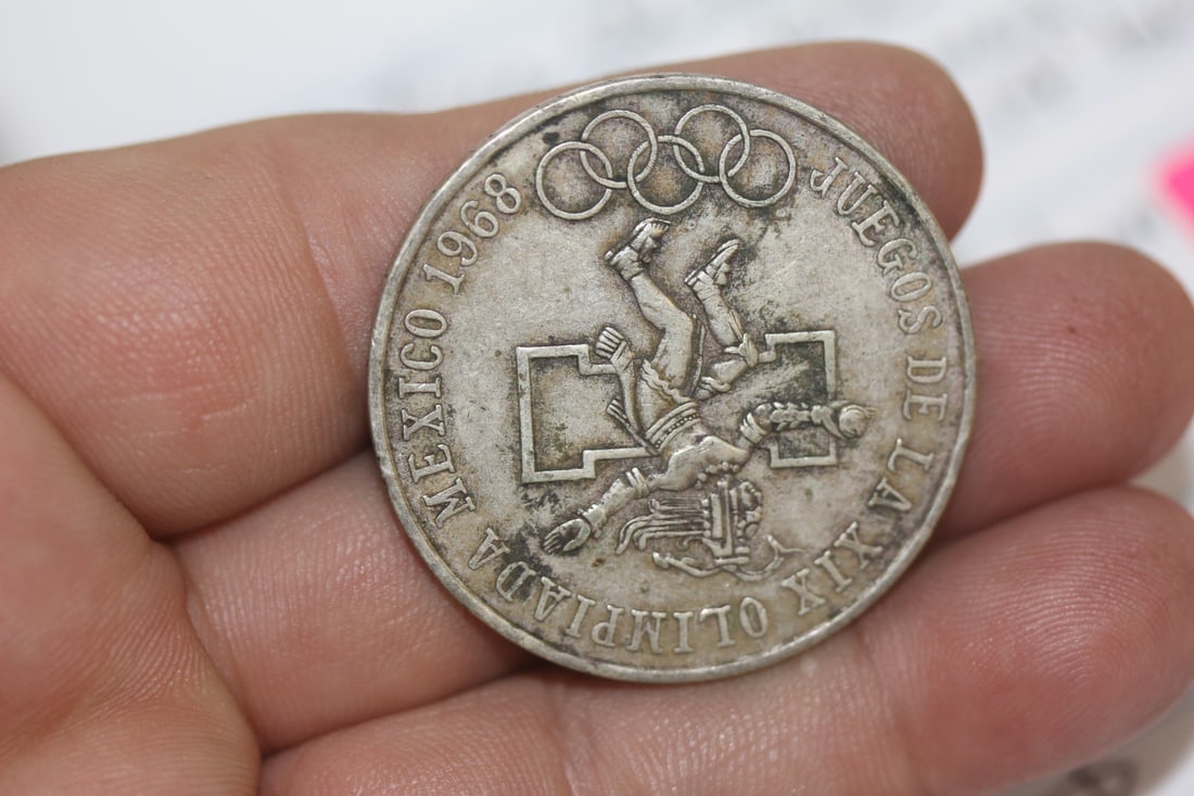 1968 Mexico Olympic Coin: 72% silver