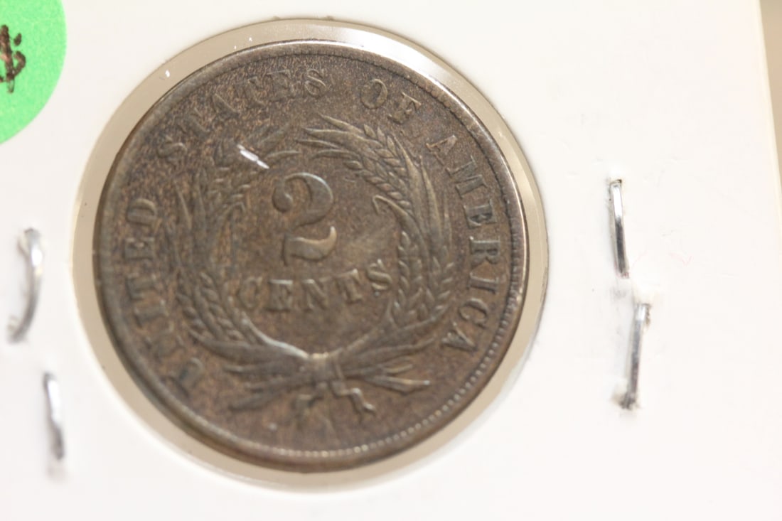 1866 2 Cent Coin - 2