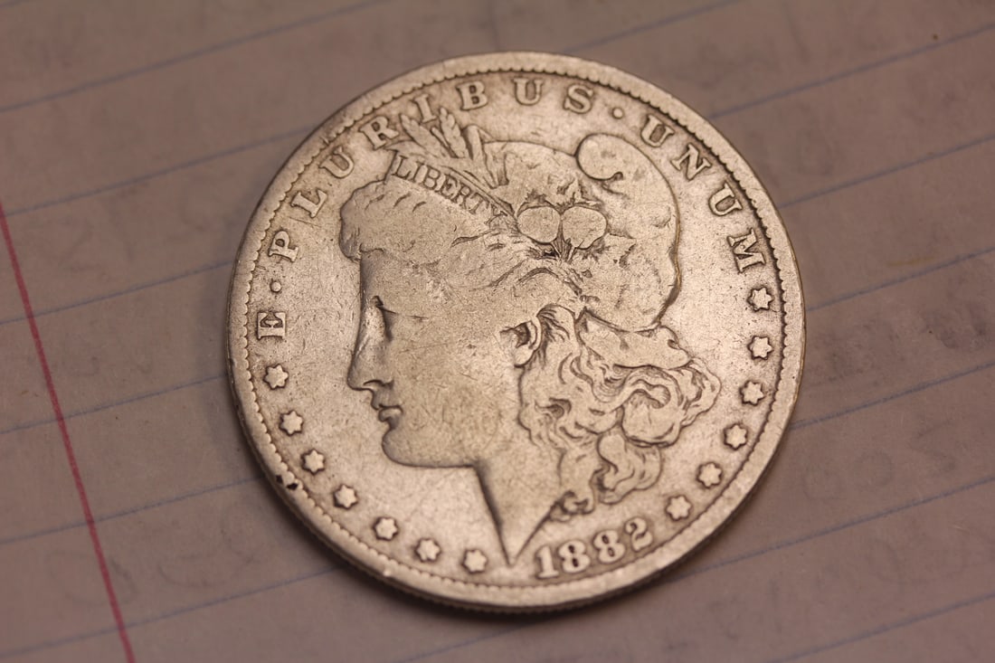 1882 Morgan Silver Dollar: as shown