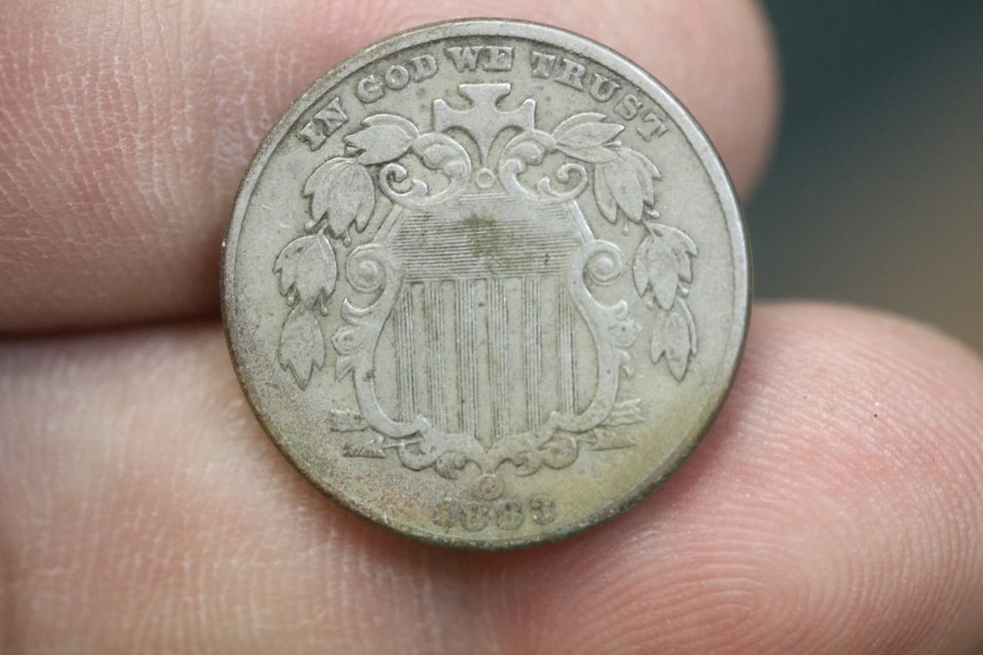 1883 Shield Nickel: high grade - rare coin