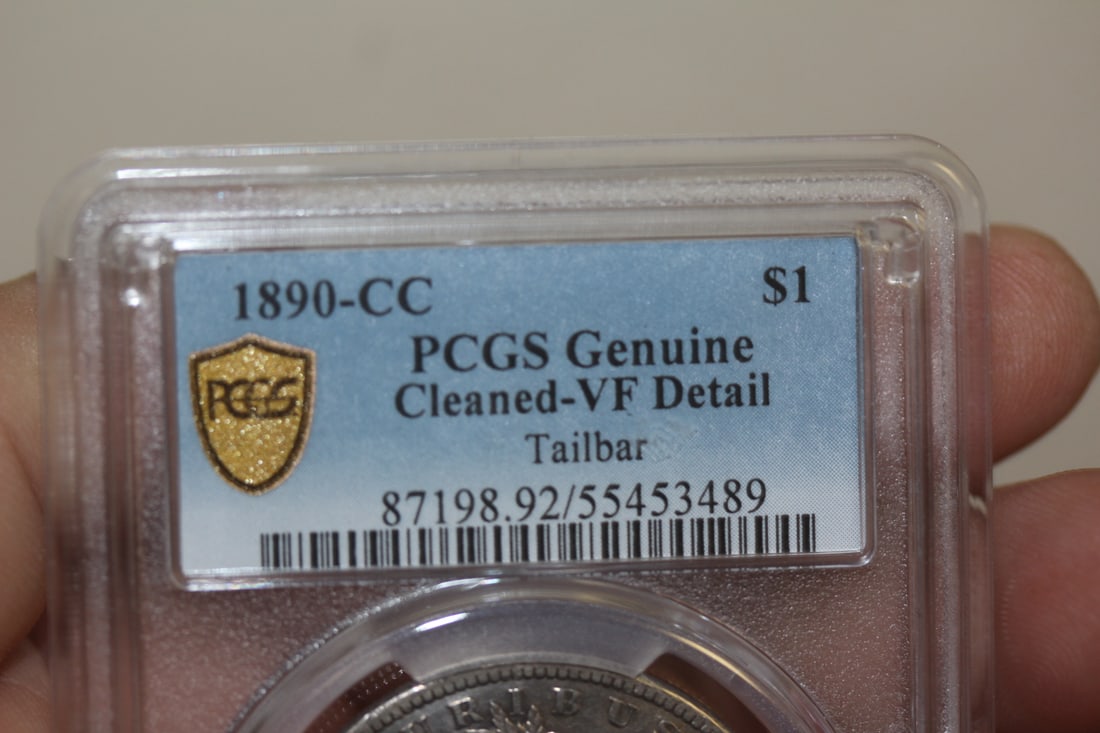 PCGS Graded 1890-CC Morgan Silver Dollar - 2