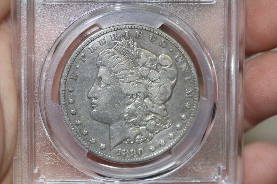PCGS Graded 1890-CC Morgan Silver Dollar - 3