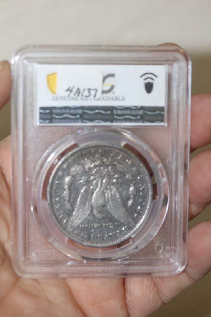 PCGS Graded 1890-CC Morgan Silver Dollar - 4