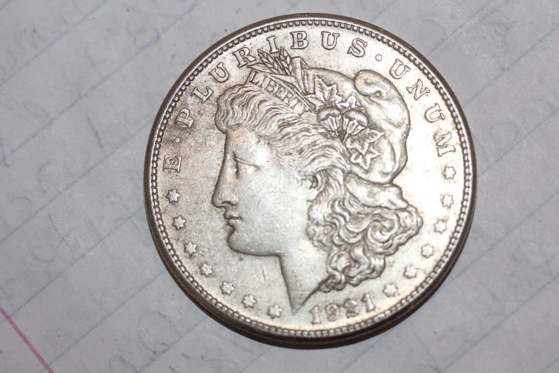 1921-S Morgan Silver Dollar: as shown on photos