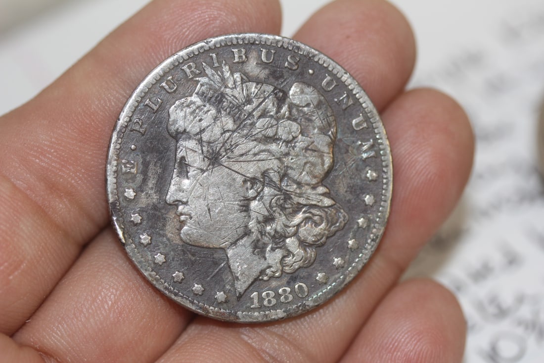 1880-S Morgan Silver Dollar: as shown