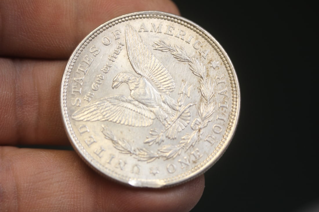 1921 beautiful Morgan silver error coin - 7