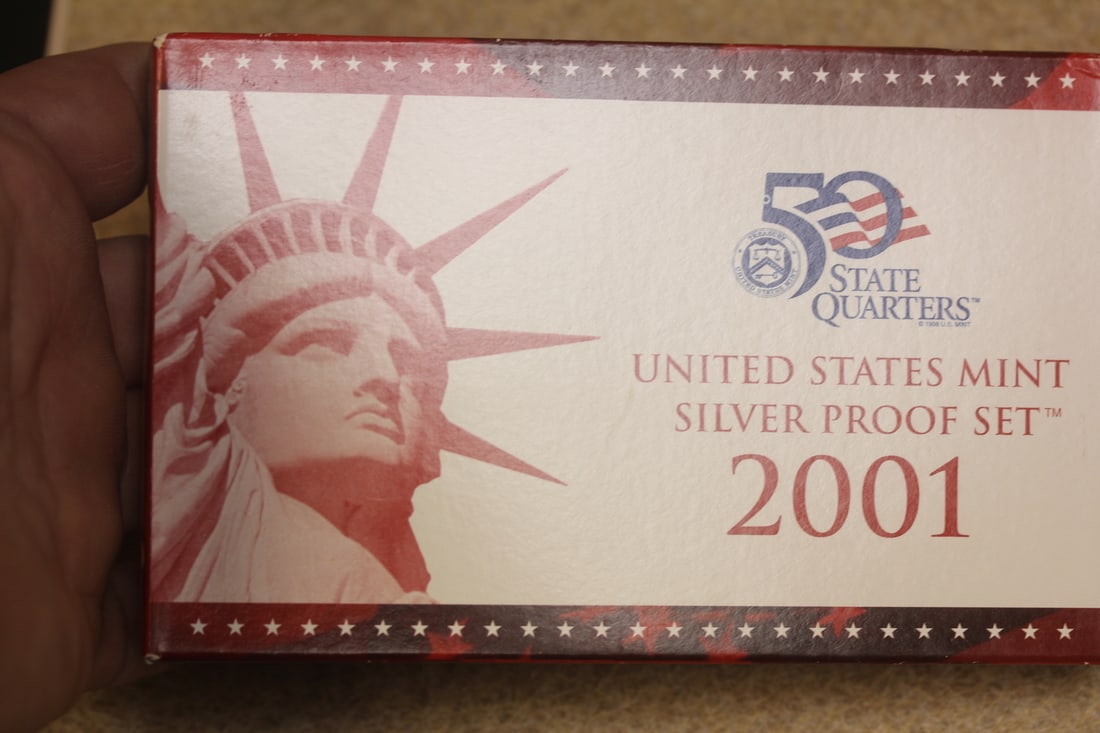 2001 US Mint Silver Proof Set: as shown