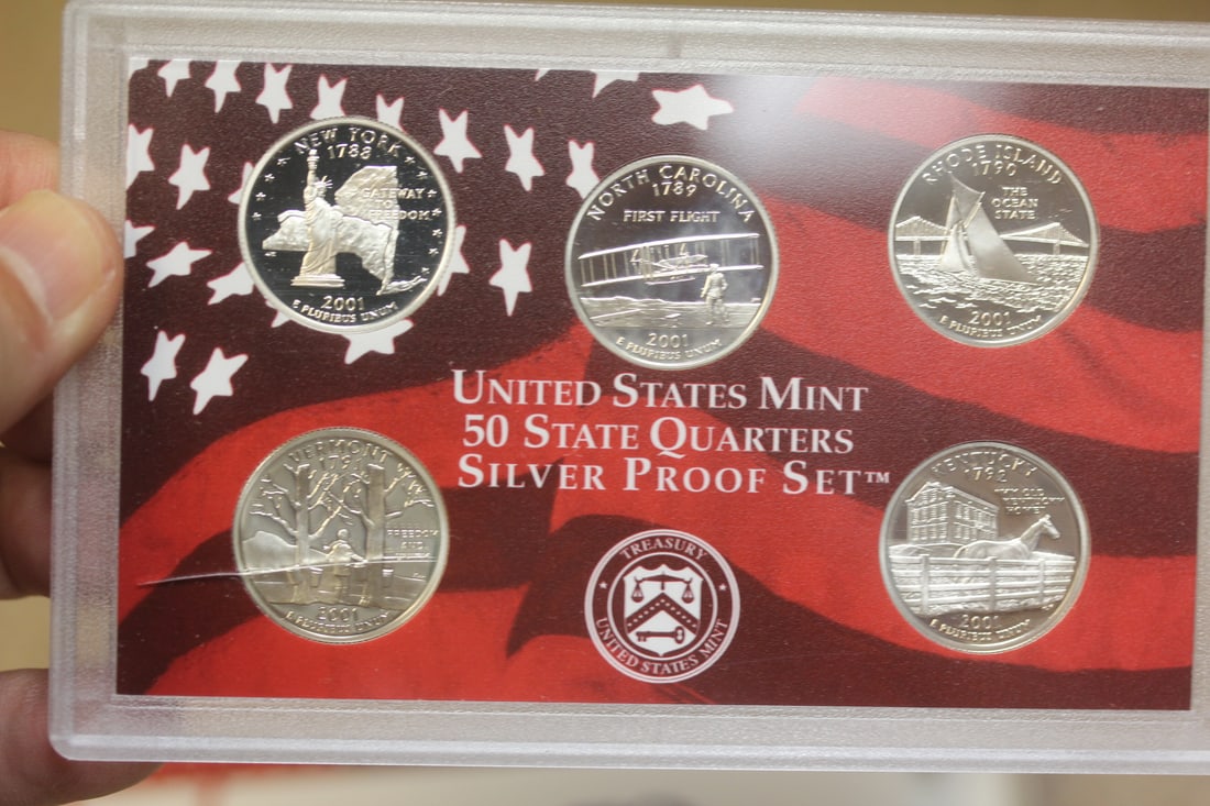 2001 US Mint Silver Proof Set - 2