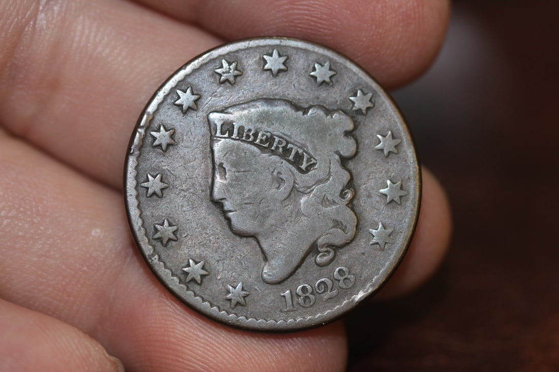 1828 Large Cent: as shown