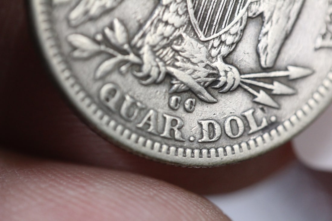 An 1876-CC Seated Quarter - 4
