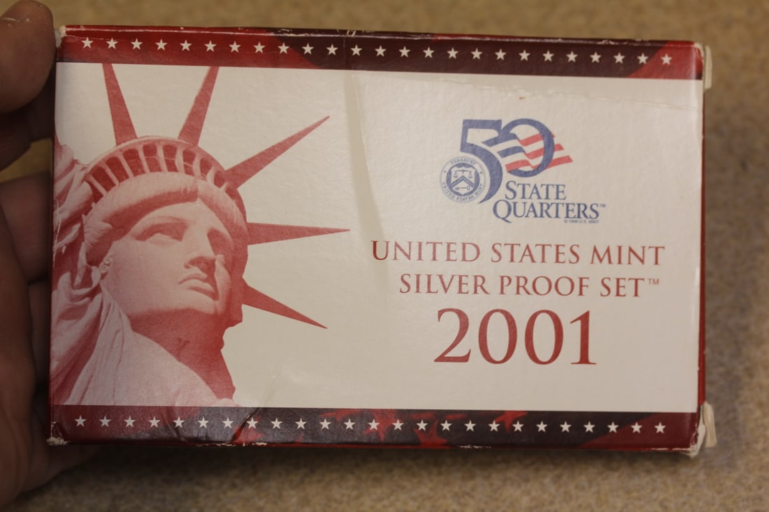 2001 US Mint Silver Proof Set: as shown