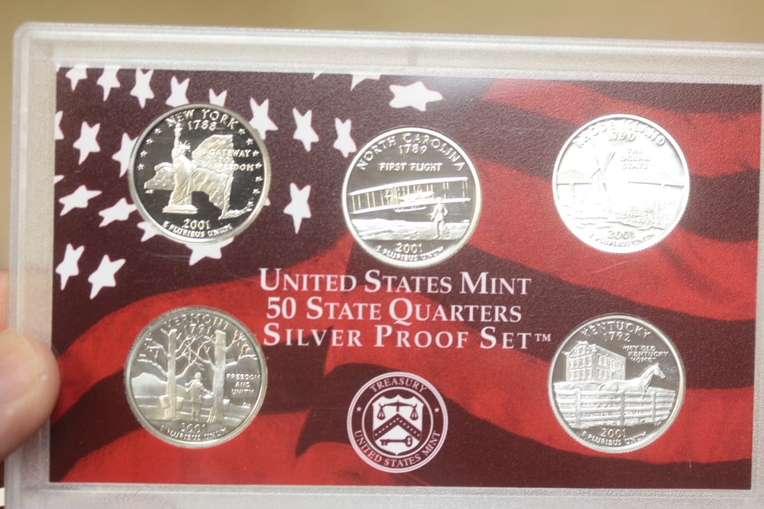 2001 US Mint Silver Proof Set - 4