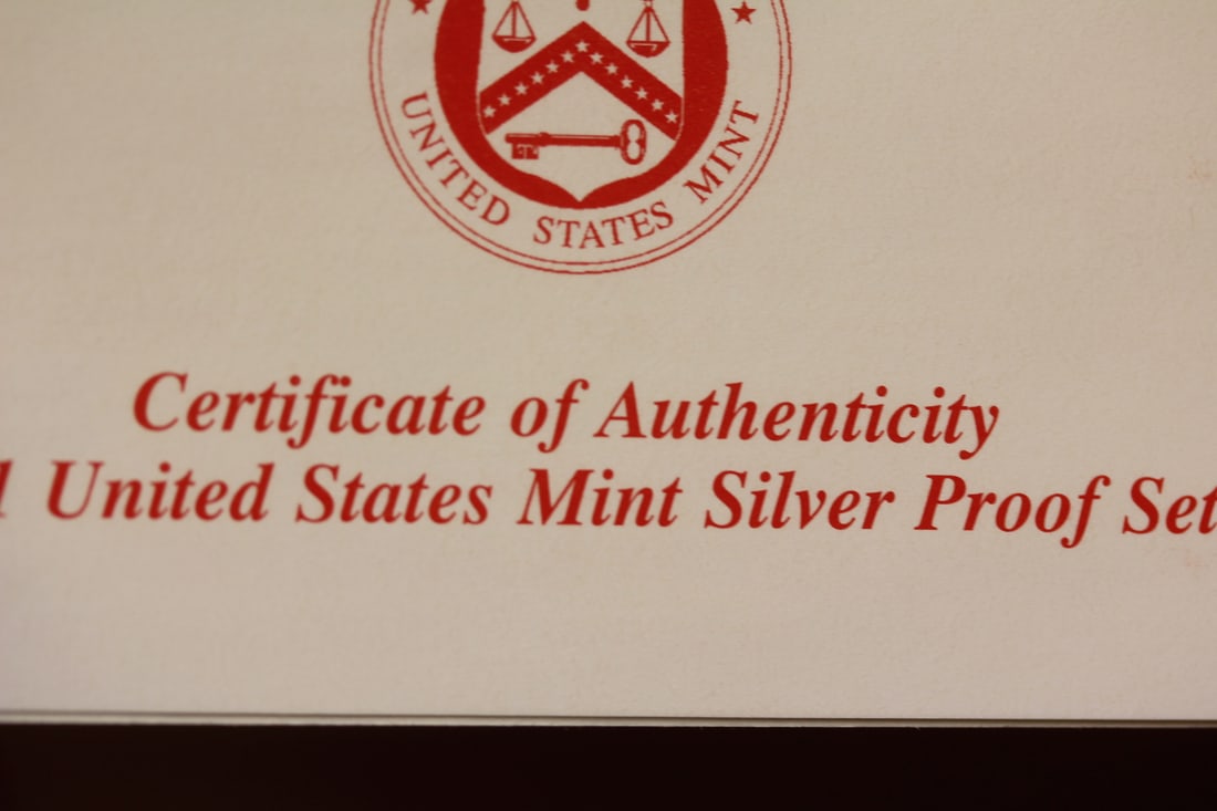 2001 US Mint Silver Proof Set - 6