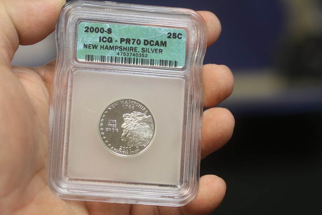 ICG Graded Slabbed Silver Quarter: DCAM PR70
