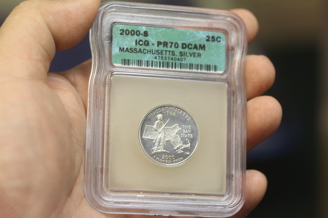ICG Graded Slabbed Silver Quarter: DCAM PR70