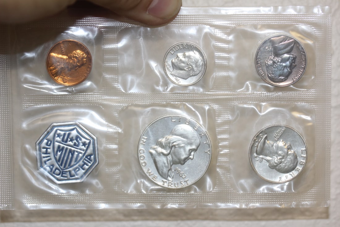 1962 US Mint Proof Set: 90% silver