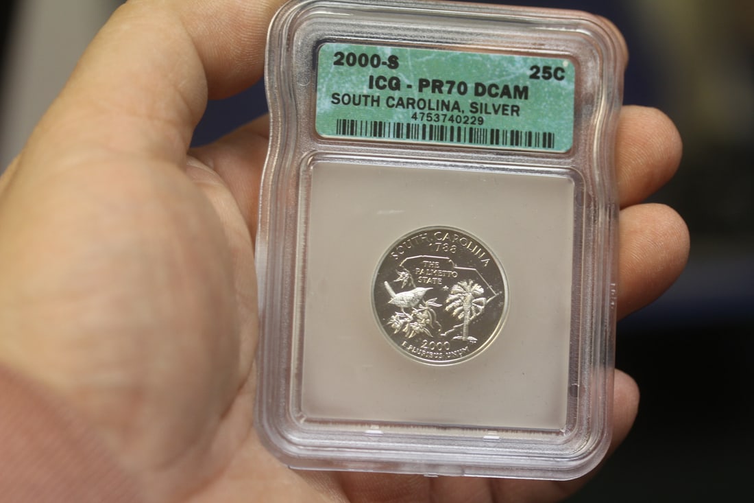 ICG Graded Slabbed Silver Quarter: DCAM PR70