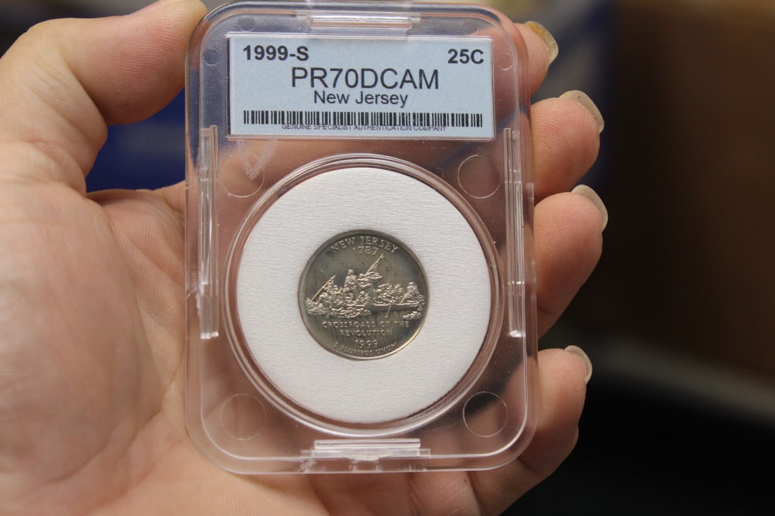 A Grade PR70 DCAM 1999-S Quarter: as shown