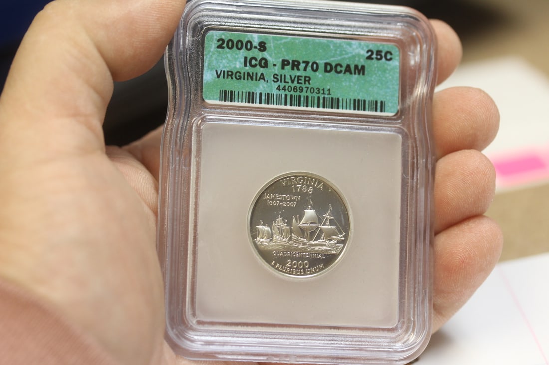 ICG Graded Slabbed Silver Quarter: DCAM PR70
