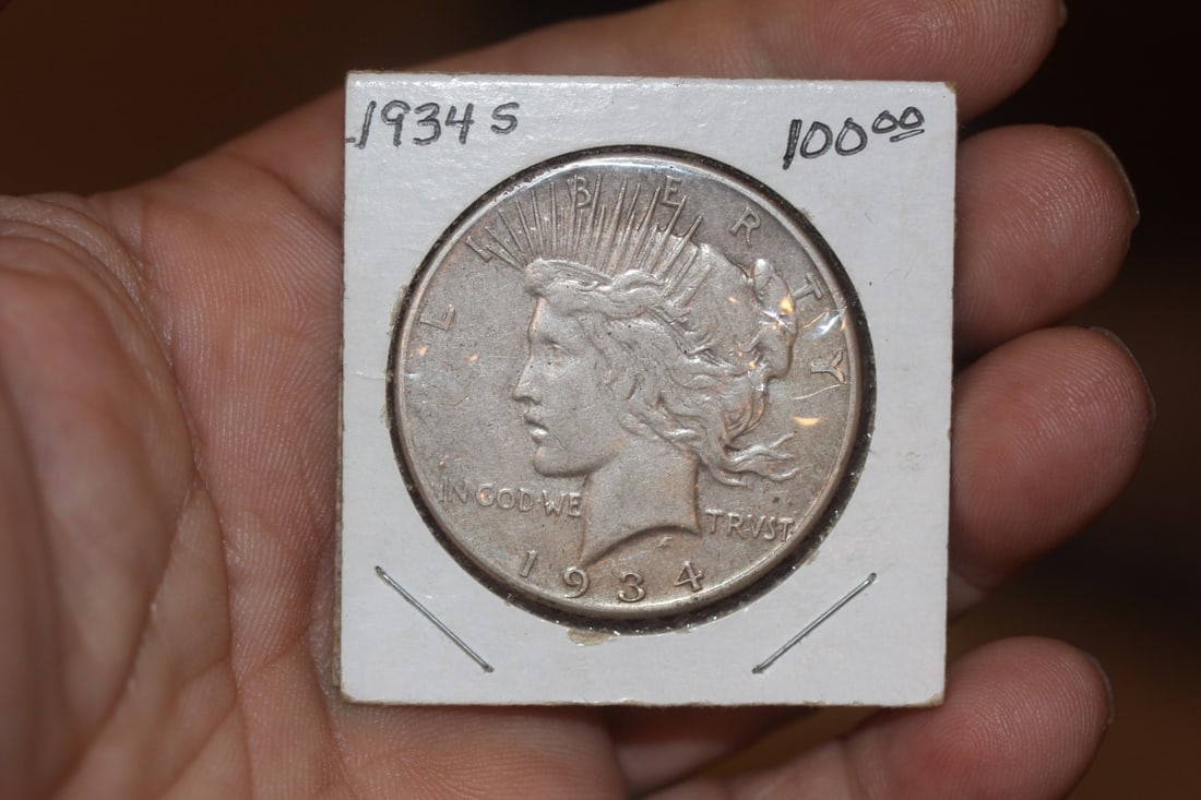 1934-S Peace Silver Dollar: key date