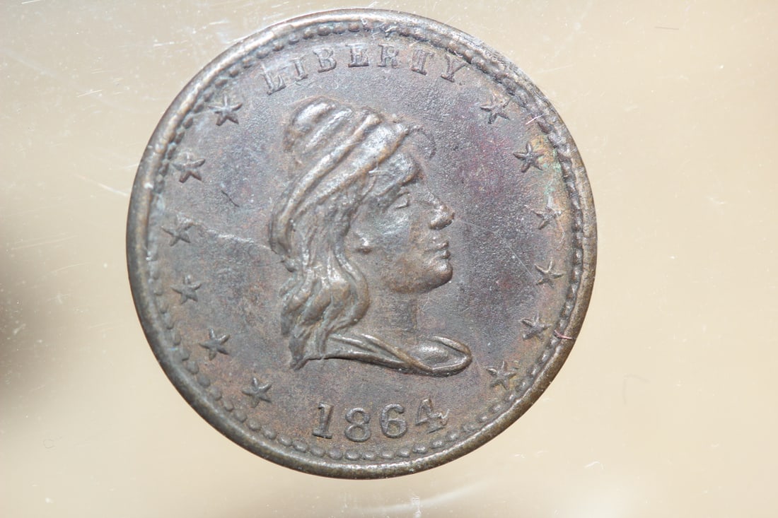 1864 Civil War Token: our army - nice coin