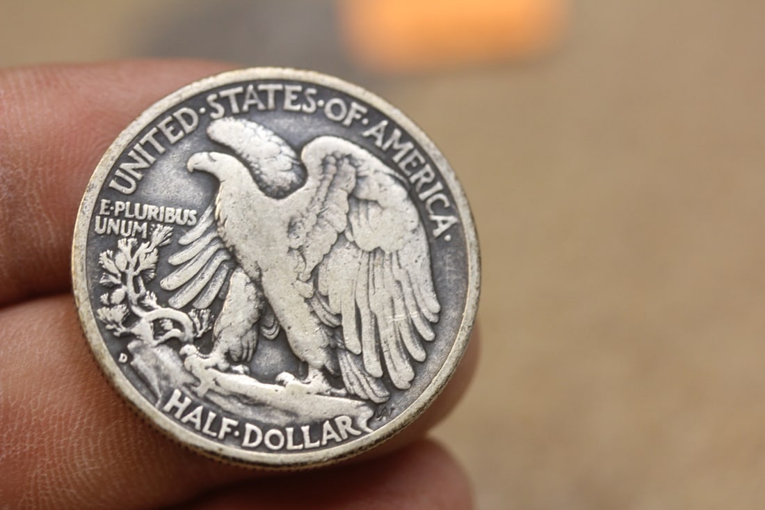 1942-D Walking Liberty Silver Half Dollar - 2