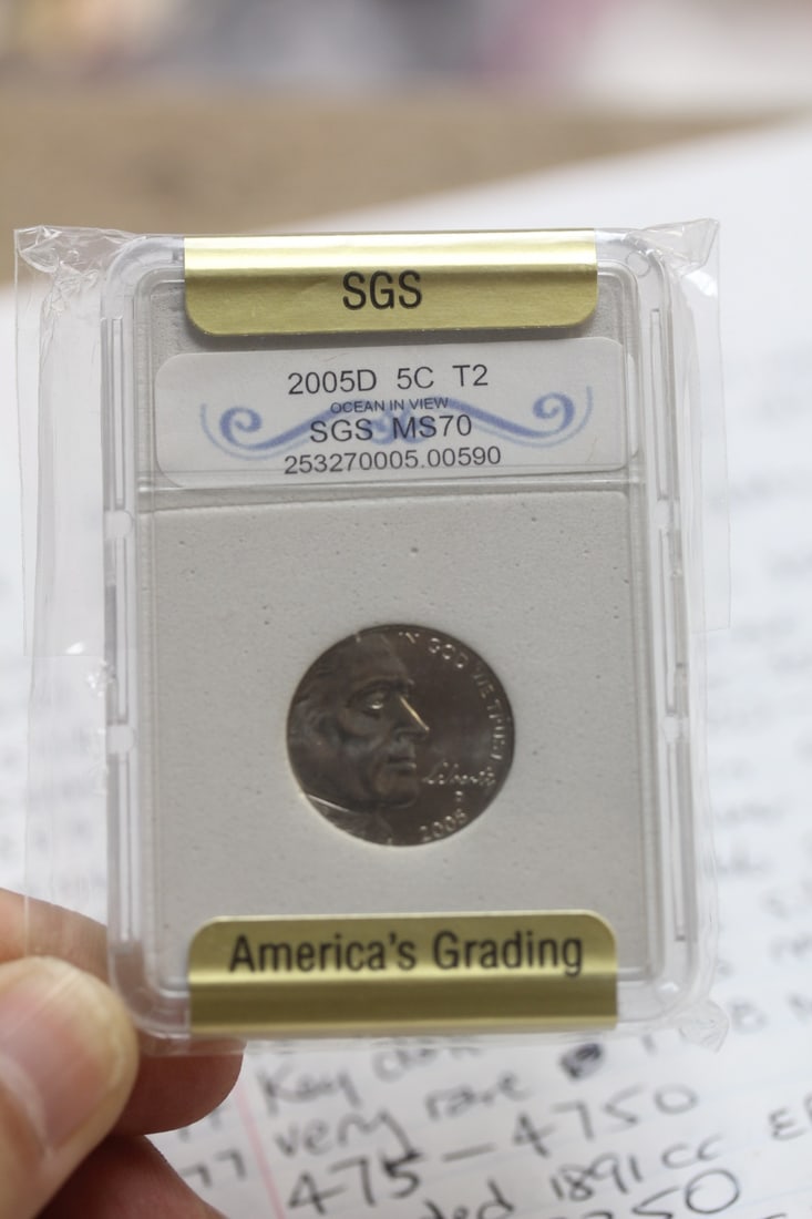 Graded 2005-P Nickel: SGS MS70