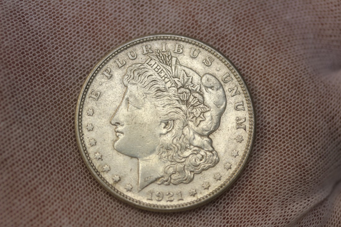 1921-S Morgan Silver Dollar: as shown