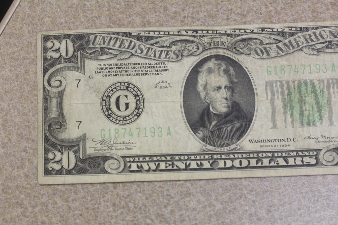 1934 Twenty Dollar Note - 2