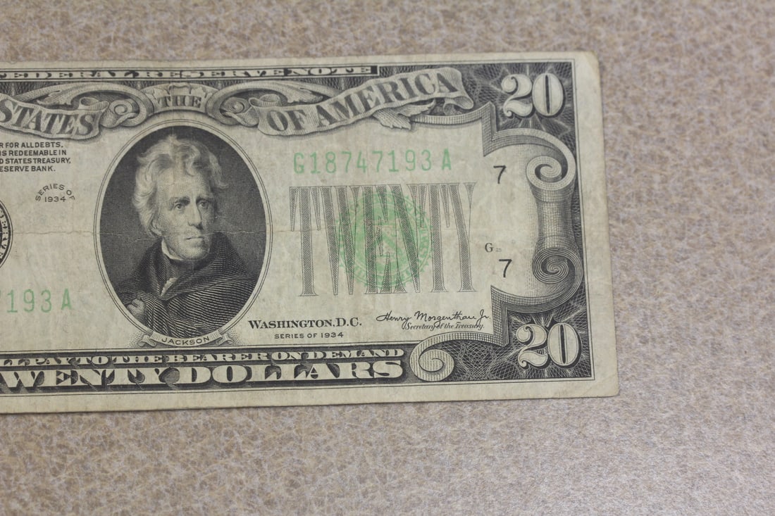 1934 Twenty Dollar Note - 3
