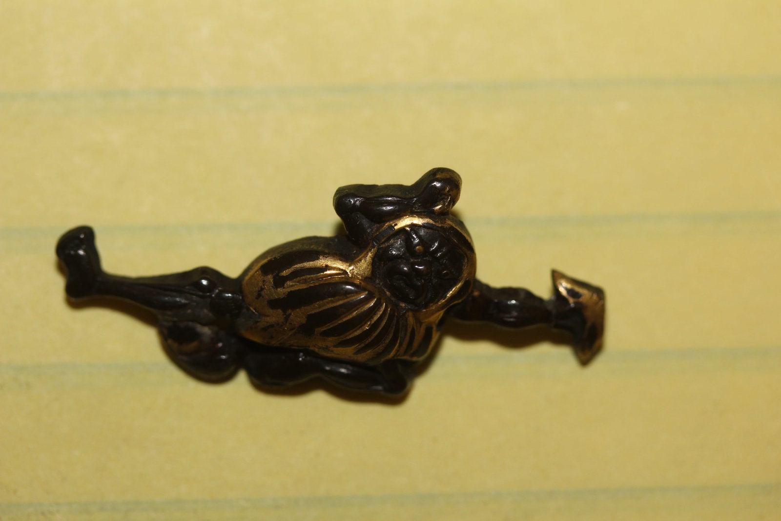 A Japanese Menuki: 19th century - most likely Edo period - mixed metal