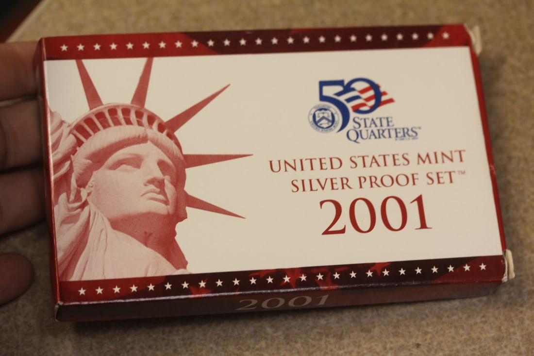 2001 US Mint Silver Proof Set: as shown
