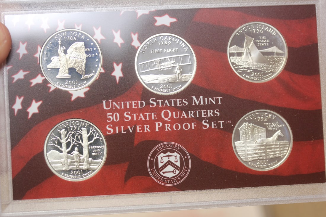2001 US Mint Silver Proof Set - 3