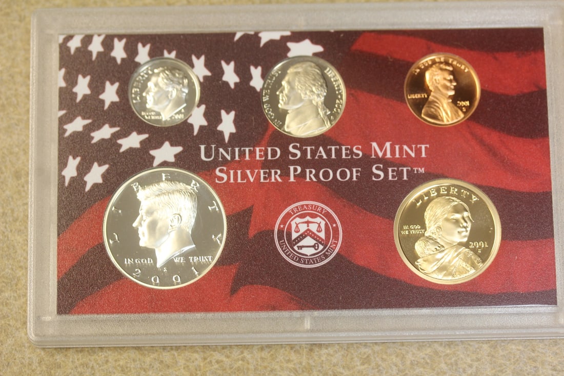 2001 US Mint Silver Proof Set - 5