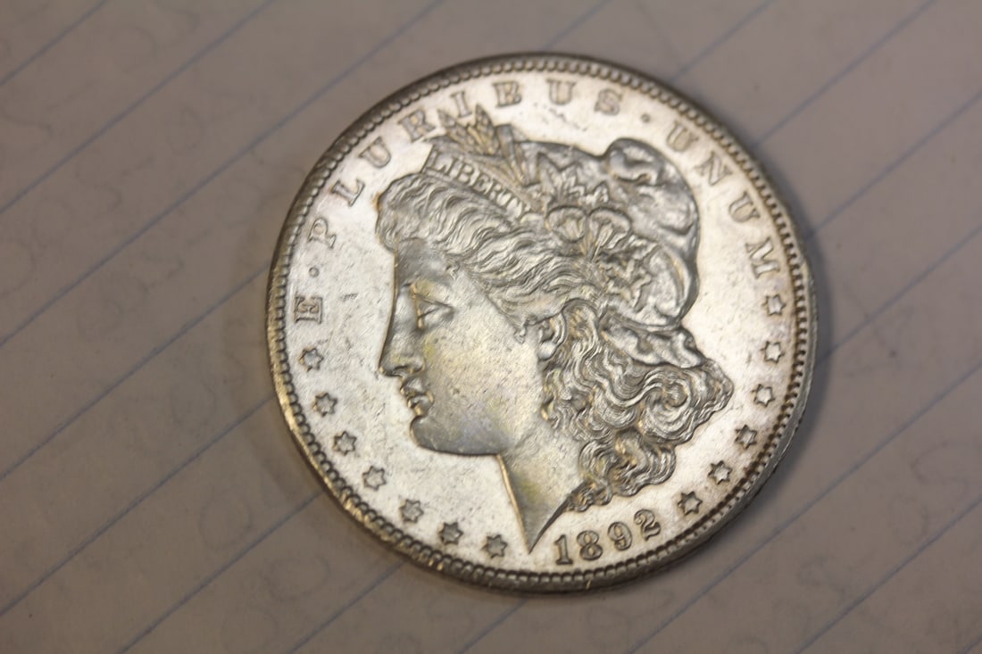 1892-CC Morgan Silver Dollar: very nice condition