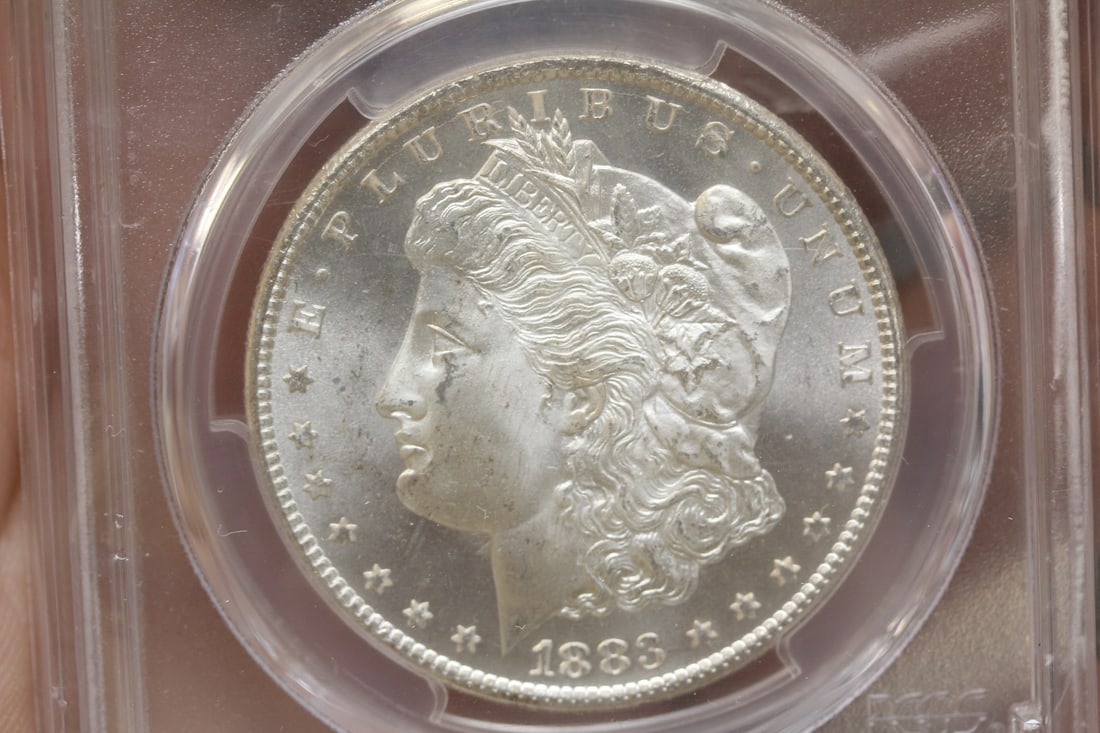 PCGS Graded 1883-CC Morgan Silver Dollar - 3