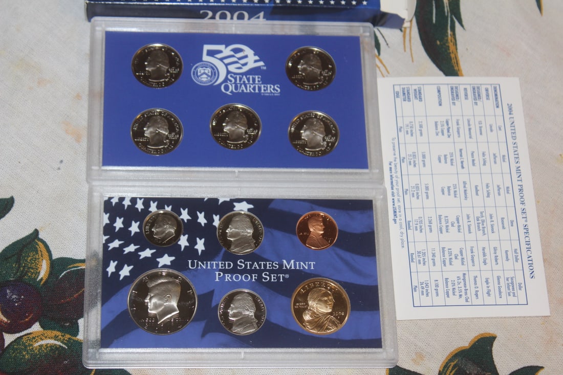 2004 US Mint Proof Coin Set: as shown