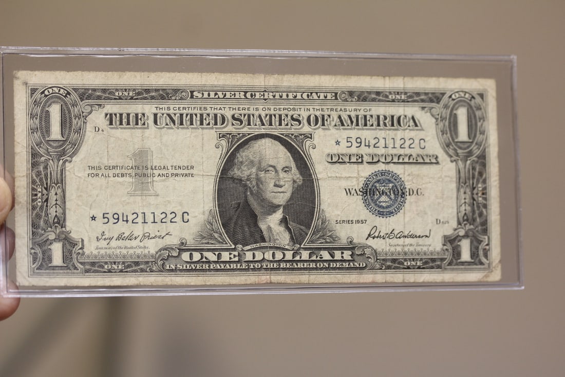 1957 Blue Seal $1.00 Star Note: as shown