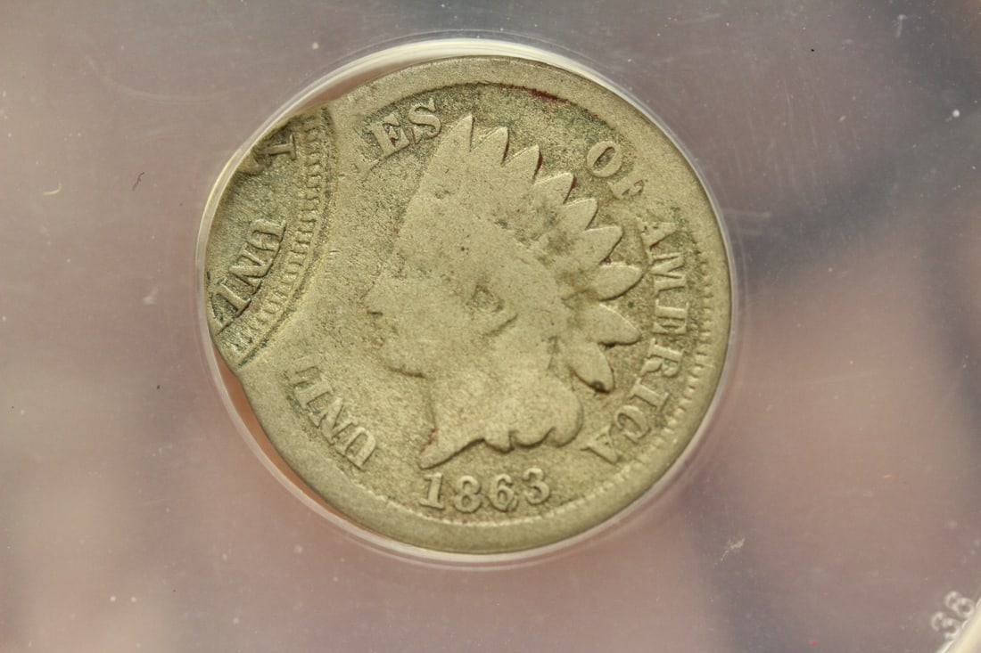 Rare Civil War Era Mint Error Indian Head Cent - 3