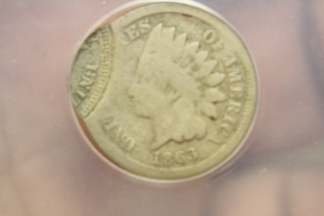 Rare Civil War Era Mint Error Indian Head Cent - 7