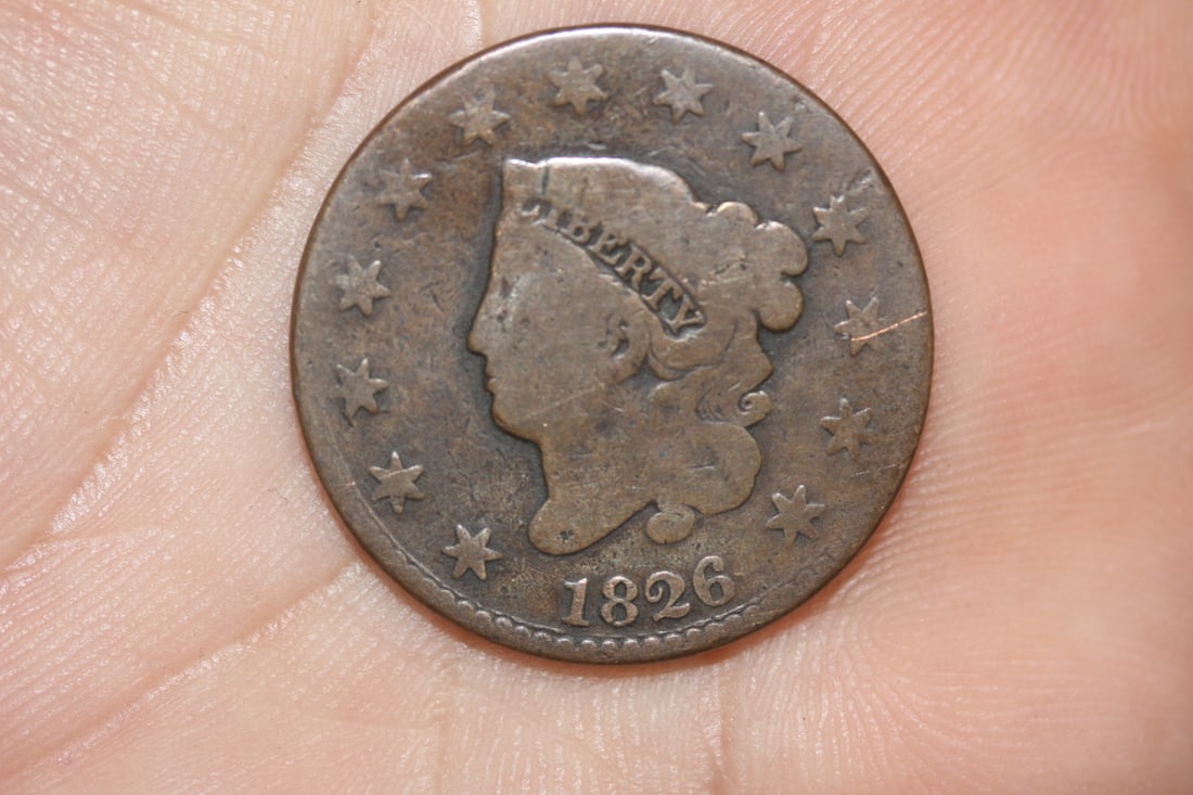 1826 Large Cent: as shown