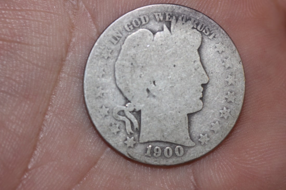 1900 Barber Silver Half Dollar: as shown