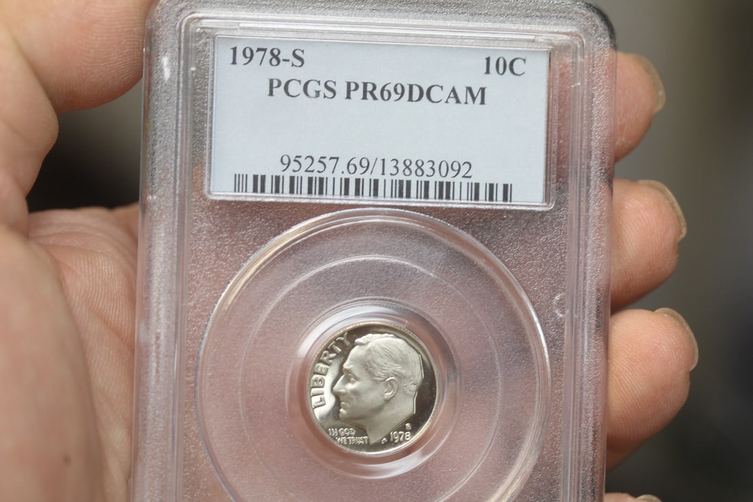 PCGS 1978-S Graded Dime: PR69 DCAM