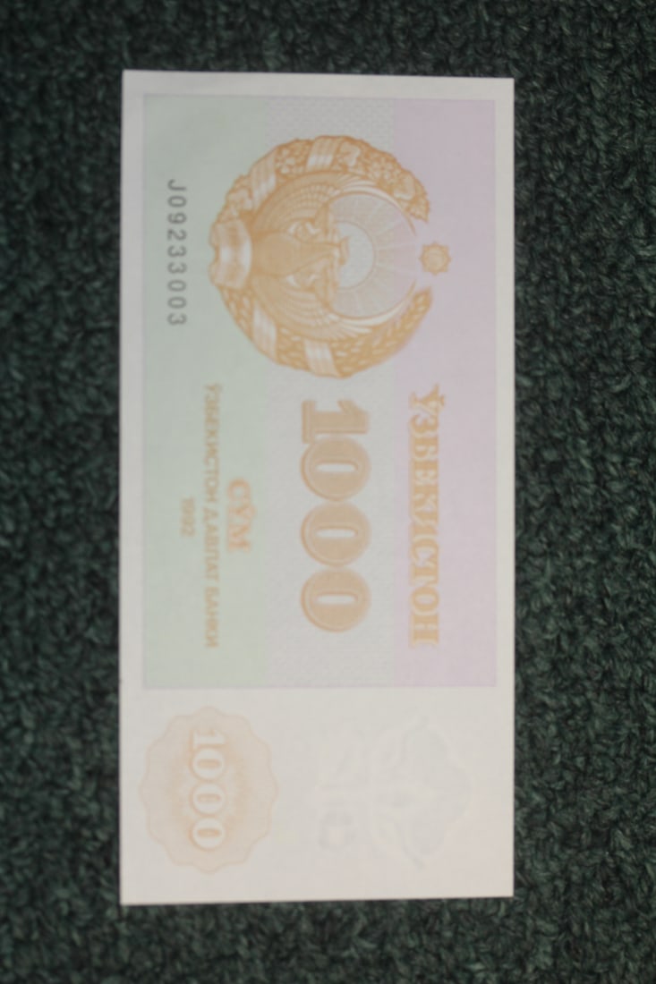 1992 Uzbekistian 1000 Sum Note - 3