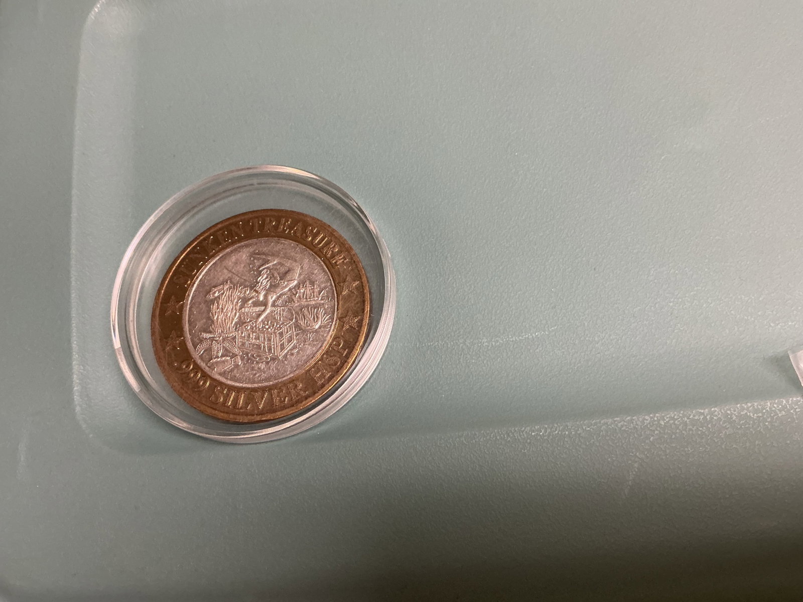 Casino Token: middle part is pure silver