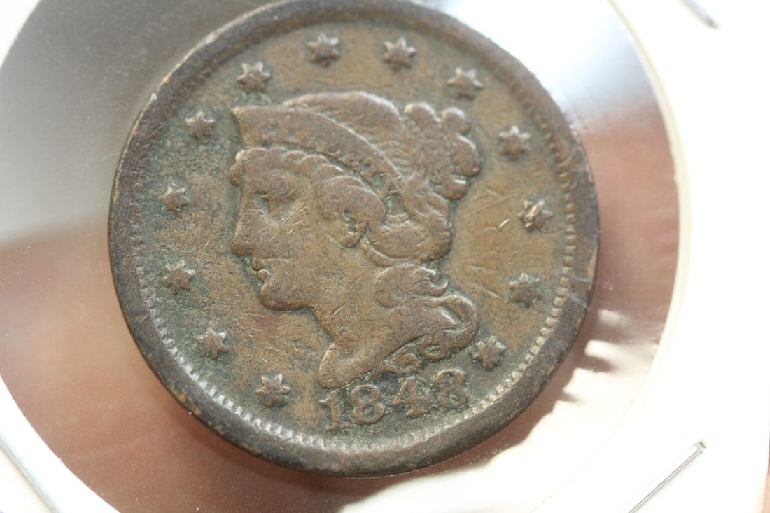 1848 Large Cent: as shown